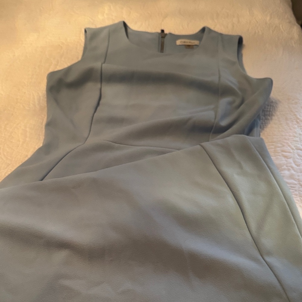 Calvin Klein Sky Blue Sleeveless Dress